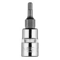 KOŃCÓWKA SZEŚCIOKĄTNA H3 NA NASADCE 1/4", KRÓTKA, 37 MM