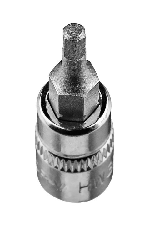KOŃCÓWKA SZEŚCIOKĄTNA H3 NA NASADCE 1/4", KRÓTKA, 37 MM KOŃCÓWKA SZEŚCIOKĄTNA H3 NA NASADCE 1/4", KRÓTKA, 37 MM