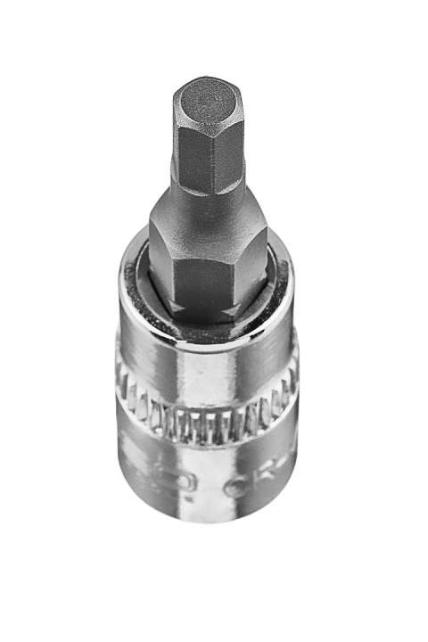 KOŃCÓWKA SZEŚCIOKĄTNA H4 NA NASADCE 1/4", KRÓTKA, 37 MM KOŃCÓWKA SZEŚCIOKĄTNA H4 NA NASADCE 1/4", KRÓTKA, 37 MM
