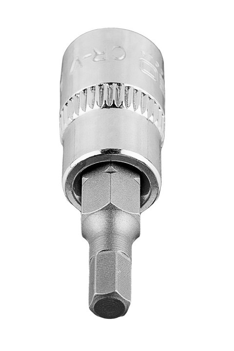 KOŃCÓWKA SZEŚCIOKĄTNA H4 NA NASADCE 1/4", KRÓTKA, 37 MM KOŃCÓWKA SZEŚCIOKĄTNA H4 NA NASADCE 1/4", KRÓTKA, 37 MM