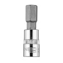 KOŃCÓWKA SZEŚCIOKĄTNA H8 NA NASADCE 1/4", KRÓTKA, 37 MM