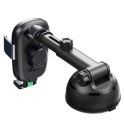 ŁADOWARKA BEZ PRZEWODOWA/INDUKCYJNA QI MACLEAN, UCHWYT SAMOCHODOWY, 5W/7.5W/10W/15W, AUTOMATYCZNA,  PASUJE DO TELEFONÓW 4.7-6.7",