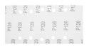 PA PIER ŚCIERNY NA RZE P 115 x 230 MM, K120, 5 SZT., Z OTWORAMI