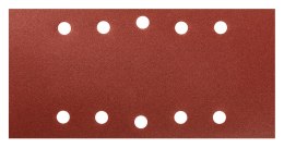 PA PIER ŚCIERNY NA RZE P 115 x 230 MM, K180, 5 SZT., Z OTWORAMI