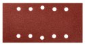 PA PIER ŚCIERNY NA RZE P 115 x 230 MM, K80, 5 SZT., Z OTWORAMI