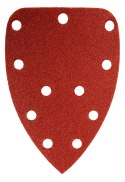 PA PIER ŚCIERNY NA RZE P DELTA 140 x 140 x 80 MM, K100, 5 SZT., Z OTWORAMI
