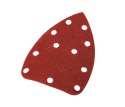 PA PIER ŚCIERNY NA RZE P DELTA 140 x 140 x 80 MM, K120, 5 SZT., Z OTWORAMI