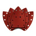 PA PIER ŚCIERNY NA RZE P DELTA 140 x 140 x 80 MM, K240, 5 SZT., Z OTWORAMI