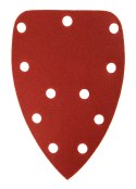 PA PIER ŚCIERNY NA RZE P DELTA 140 x 140 x 80 MM, K240, 5 SZT., Z OTWORAMI