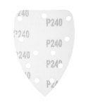 PA PIER ŚCIERNY NA RZE P DELTA 140 x 140 x 80 MM, K240, 5 SZT., Z OTWORAMI
