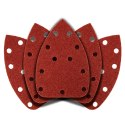 PA PIER ŚCIERNY NA RZE P DELTA 140 x 140 x 80 MM, K40, 5 SZT., Z OTWORAMI