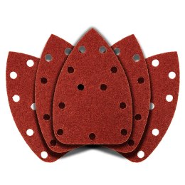 PA PIER ŚCIERNY NA RZE P DELTA 140 x 140 x 80 MM, K40, 5 SZT., Z OTWORAMI