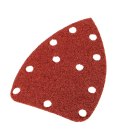 PA PIER ŚCIERNY NA RZE P DELTA 140 x 140 x 80 MM, K40, 5 SZT., Z OTWORAMI