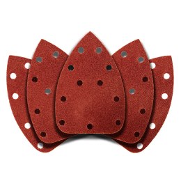 PA PIER ŚCIERNY NA RZE P DELTA 140 x 140 x 80 MM, K60, 5 SZT., Z OTWORAMI