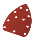 PA PIER ŚCIERNY NA RZE P DELTA 140 x 140 x 80 MM, K80, 5 SZT., Z OTWORAMI