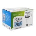 STACJA  POGODOWA Z TERMOMETREM BASENOWYM GREENBLUE, ZASIĘG 60M, CZUJNIK  PŁYWAJĄCY, TEM PERATURA, GODZINA, KALENDARZ, DCF, GB216