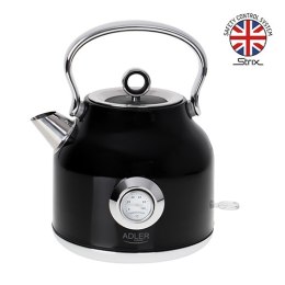 AD 1346 BLACK CZAJNIK METALOWY Z TERMOMETREM 1,7L STRIx