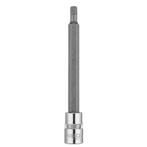 KOŃCÓWKA SZEŚCIOKĄTNA H4 NA NASADCE 1/4", DŁUGA, 87 MM KOŃCÓWKA SZEŚCIOKĄTNA H4 NA NASADCE 1/4", DŁUGA, 87 MM