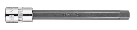 KOŃCÓWKA SZEŚCIOKĄTNA H6 NA NASADCE 1/4", DŁUGA, 87 MM KOŃCÓWKA SZEŚCIOKĄTNA H6 NA NASADCE 1/4", DŁUGA, 87 MM