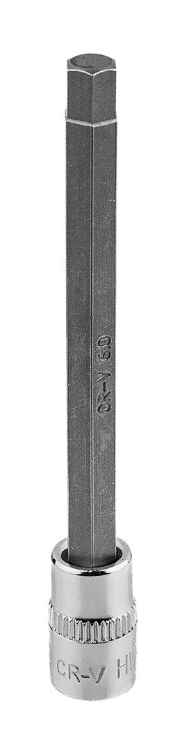 KOŃCÓWKA SZEŚCIOKĄTNA H6 NA NASADCE 1/4", DŁUGA, 87 MM KOŃCÓWKA SZEŚCIOKĄTNA H6 NA NASADCE 1/4", DŁUGA, 87 MM