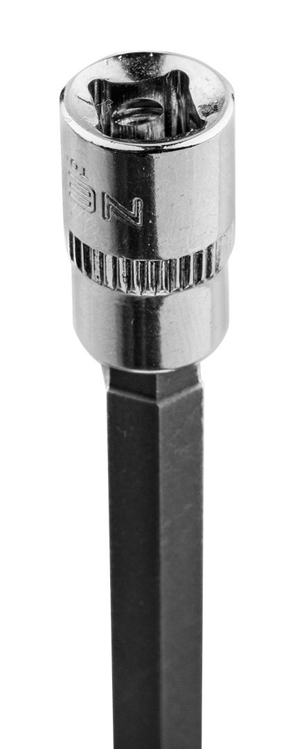 KOŃCÓWKA SZEŚCIOKĄTNA H7 NA NASADCE 1/4", DŁUGA, 87 MM KOŃCÓWKA SZEŚCIOKĄTNA H7 NA NASADCE 1/4", DŁUGA, 87 MM