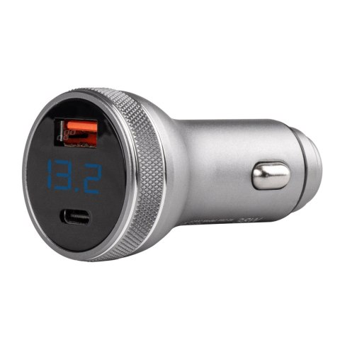 ŁADOWARKA SAMOCHODOWA Z WOLTOMIERZEM 38W PCH PRO-06 USB+USB-C 12V 24V AMIO-02932 ŁADOWARKA SAMOCHODOWA Z WOLTOMIERZEM 38W PCH PRO-06 USB+USB-C 12V 24V AMIO-02932