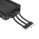 POWERBANK SOLARNY KRUGER&MATZ 10000MAH LI-ION Z 3 KOŃCÓWKAMI