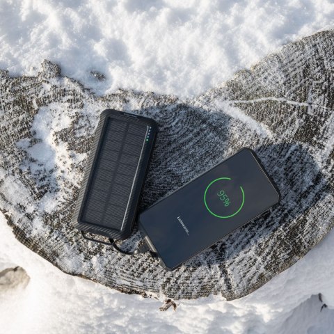 POWERBANK SOLARNY KRUGER&MATZ 10000MAH LI-ION Z 3 KOŃCÓWKAMI POWERBANK SOLARNY KRUGER&MATZ 10000MAH LI-ION Z 3 KOŃCÓWKAMI