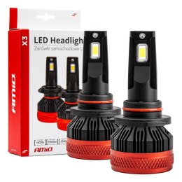 ŻARÓWKI SAMOCHODOWE LED SERIA x3 HB4 9006 6500K CANBUS AMIO-02983