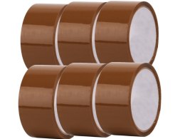 95-141# TAŚMA  PAKOWA-KLEJACA BRĄZ 48x60 6- PAK