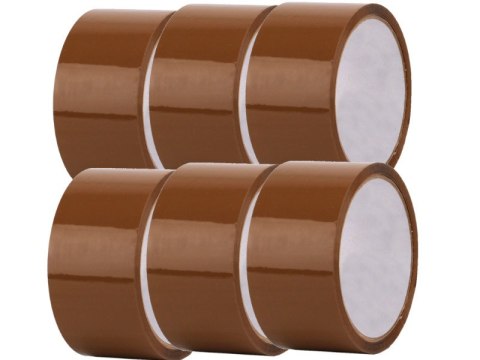 95-141# TAŚMA PAKOWA-KLEJACA BRĄZ 48x60 6- PAK 95-141# TAŚMA PAKOWA-KLEJACA BRĄZ 48x60 6- PAK
