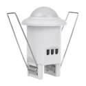 CZUJNIK RUCHU PIR MACLEAN, SUFITOWY DO ZABUDOWY, ZASIĘG 6M, MAx. OBCIĄŻENIE 300/150W, MCE359