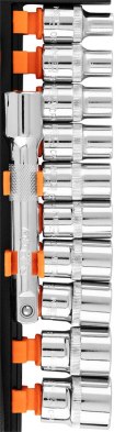 KLUCZE NASADOWE 1/2", ZESTAW 12 SZT.