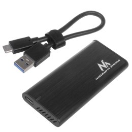 OBUDOWA DYSKU MACLEAN, SSD M.2, NVME (PCIE), NGFF (SATA), USB 3.1, ROZMIARY 2230/2240/2260/2280, ALUMINIOWA OBUDOWA, MCE443