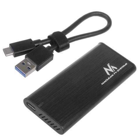 OBUDOWA DYSKU MACLEAN, SSD M.2, NVME (PCIE), NGFF (SATA), USB 3.1, ROZMIARY 2230/2240/2260/2280, ALUMINIOWA OBUDOWA, MCE443 OBUDOWA DYSKU MACLEAN, SSD M.2, NVME (PCIE), NGFF (SATA), USB 3.1, ROZMIARY 2230/2240/2260/2280, ALUMINIOWA OBUDOWA, MCE443
