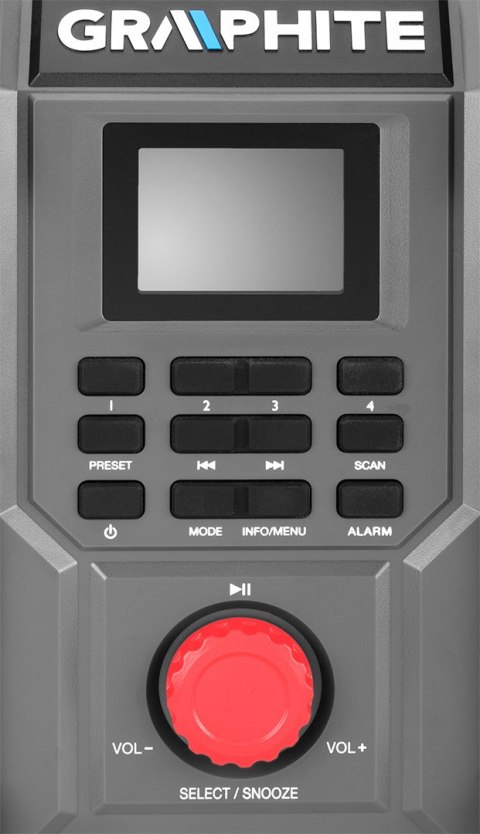 RADIO BUDOWLANE AKUMULATOROWO-SIECIOWE GRA PHITE ENERGY+ 18V BEZ AKUMULATORA RADIO BUDOWLANE AKUMULATOROWO-SIECIOWE GRA PHITE ENERGY+ 18V BEZ AKUMULATORA