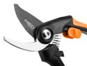 SEKATOR BY- PASS 210 MM, ZAKRES DO 20 MM, MATERIAŁ: PP, UCHWYT  POKRYTY GUMĄ TPR