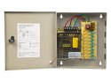 77-913# ZASILACZ CENTRALNY KAMER 9 KANAŁÓW BL-C PS9C/12V10A METALOWY ZBIORCZY