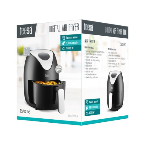 FRYTKOWNICA BEZTŁUSZCZOWA TEESA DIGITAL AIR FRYER 1,8L FRYTKOWNICA BEZTŁUSZCZOWA TEESA DIGITAL AIR FRYER 1,8L