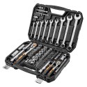 KLUCZE NASADOWE 1/2", 1/4" , ZESTAW 82 SZT. ECO