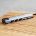 ADA PTER (HUB) USB TY PU C NA HDMI/2x USB3.0/2x USB TY PU C/RJ45