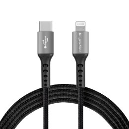 KABEL USB TY PU C - WTYK LIGHTNING C94 MFI 1 M KRUGER&MATZ
