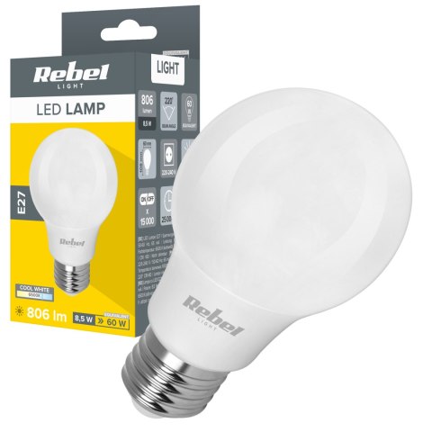 LAM PA LED REBEL A60 8,5W 6500K, 230V LAM PA LED REBEL A60 8,5W 6500K, 230V