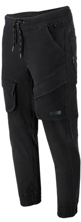 S PODNIE JOGGERY CZARNE STRETCH, 