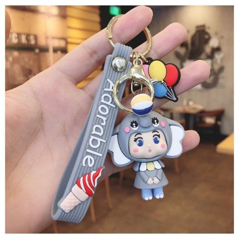 BRELOK DO KLUCZY DZIEWCZYNKA SŁONIK BRL84