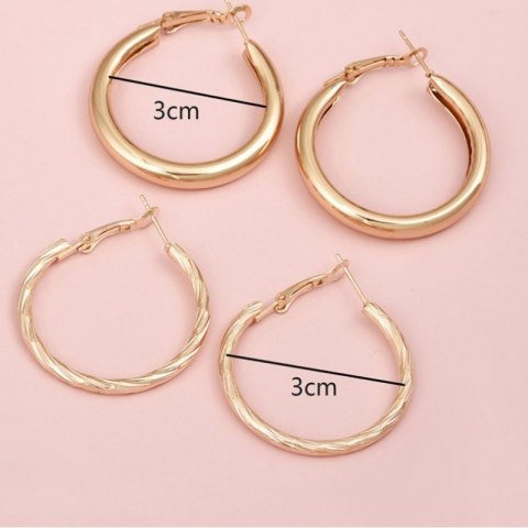 KOLCZYKI ZESTAW 2W1 KOŁA K1553