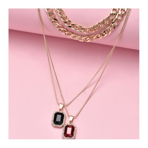 NASZYJNIK DELIKATNY MULTI Z CZERNIĄ N736