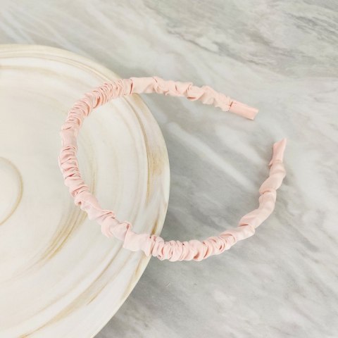 OPASKA DO WŁOSÓW MARSZCZONA RÓŻOWA O432 OPASKA DO WŁOSÓW MARSZCZONA RÓŻOWA O432