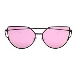 OKULARY PRZECIWSŁONECZNE GLAM ROCK FASHION LUSTRZANKI RÓŻOWE OK21WZ21