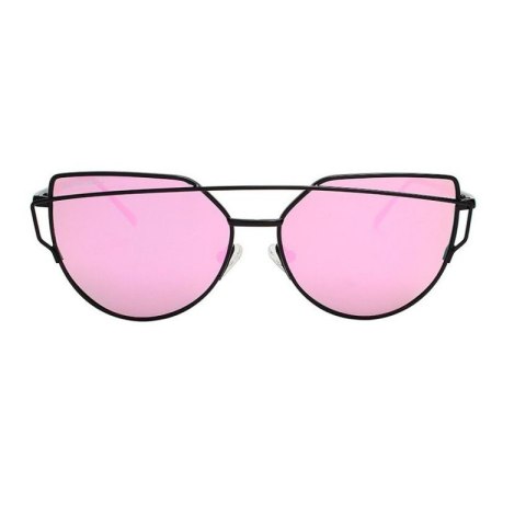 OKULARY PRZECIWSŁONECZNE GLAM ROCK FASHION LUSTRZANKI RÓŻOWE OK21WZ21